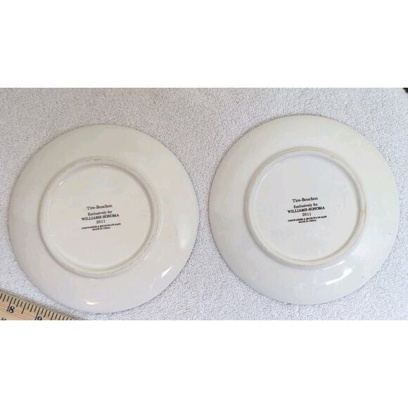 Set of 2 Tire-Bouchon by Williams-Sonoma 2011 Appetizer Plates 6-1/2" - Picture 4 of 7